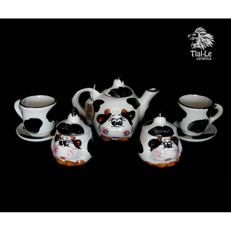 Juego de té "vaquita Tlal-Le"